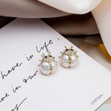Ladybug Lucky Earrings S925 Silver Needle Jewelry