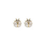 Ladybug Lucky Earrings S925 Silver Needle Jewelry