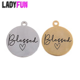 Ladyfun Stainless Steel Charm Pendant for DIY Jewelry Making