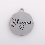 Ladyfun Stainless Steel Charm Pendant for DIY Jewelry Making