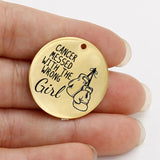Cancer Awareness Pendant - Customizable Stainless Steel Charm