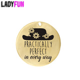 Ladyfun Stainless Steel Mary Poppins Pendant - Practically Perfect Every Way