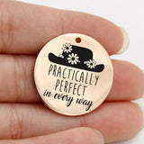 Ladyfun Stainless Steel Mary Poppins Pendant - Practically Perfect Every Way