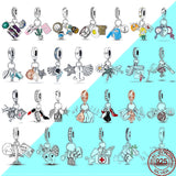 925 Sterling Silver Prata Pendant Three-Piece Set Jewelry Bracelet & Pendant