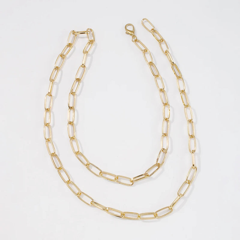 Bohemian Double Chain Choker Necklace for Women