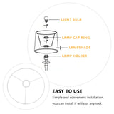 Lampshade Frame Holder Wire Drum Light Rings Silver Harp Spider DIY