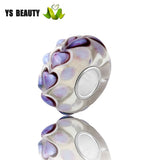 Sunflower Glass Bead Bracelet DIY Collar Sterling Silver