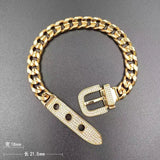 Zirconium Micro Inlaid Lock Bracelet Unisex Jewelry