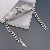 Lanruisha Leopard Chain Bracelet with Zirconium Inlay
