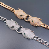 Lanruisha Leopard Chain Bracelet with Zirconium Inlay