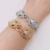 Lanruisha Leopard Chain Bracelet with Zirconium Inlay