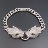 Lanruisha Leopard Chain Bracelet with Zirconium Inlay