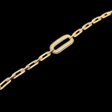 Lanruisha Copper Chain Zircon Geometric Square Bracelet
