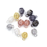Spiral Bead Cages Pendants for Women Charms Necklace DIY