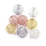 Spiral Bead Cages Pendants for Women Charms Necklace DIY
