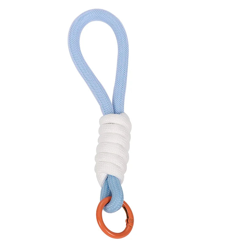 Fluorescent Phone Strap Mesh Lanyard Braided Keycord Accessories