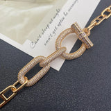 Lanyika Chain Charm Bracelett Tree Difformity Inlaid Geometry Circle