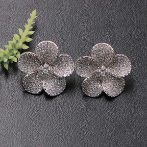 Lanyika Flower Stud Earrings for Woman Wedding Party
