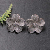 Lanyika Flower Stud Earrings for Woman Wedding Party