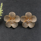 Lanyika Flower Stud Earrings for Woman Wedding Party