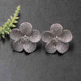 Lanyika Flower Stud Earrings for Woman Wedding Party