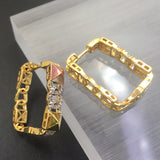 Lanyika Jewelry Square Micro inlay Earrings