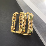 Lanyika Jewelry Square Micro inlay Earrings