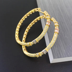Lanyika Jewelry Simple Micro Inlay Party Earrings