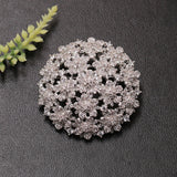 Lanyika Flower Brooch Pendant Dual Use Micro Paved