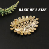 Lanyika Flower Brooch Pendant Dual Use Micro Paved