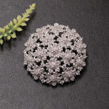 Lanyika Flower Brooch Pendant Dual Use Micro Paved