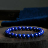 Lapis Lazuli Agate Beads Bracelet 6/8/10mm Stretch Round Jewelry