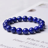 Lapis Lazuli Agate Beads Bracelet 6/8/10mm Stretch Round Jewelry