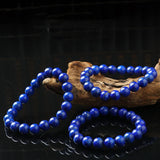 Lapis Lazuli Agate Beads Bracelet 6/8/10mm Stretch Round Jewelry