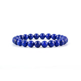 Lapis Lazuli Agate Beads Bracelet 6/8/10mm Stretch Round Jewelry