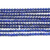 Lapis Lazuli Beads Strand 2/3/4mm Faceted Round Gemstone