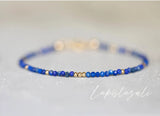 Lapis Lazuli Bracelet Birthstone Jewelry Crystal