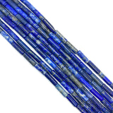 Lapis Malachite Tubular Stone Bracelet Bead 4x13mm