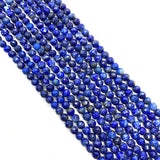 Lapis Lazuli 6mm Faceted Round Stone Beads for Jewelry Making