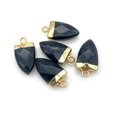 Lapis Lazuli Rose Quartz Stone Pendant Charms for Jewelry Making