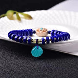 Lapis Lazuli Bead Bracelet Natural Crystal Stone Jewelry for Women