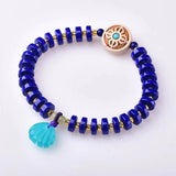 Lapis Lazuli Bead Bracelet Natural Crystal Stone Jewelry for Women