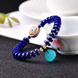 Lapis Lazuli Bead Bracelet Natural Crystal Stone Jewelry for Women