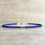 Lapis Bracelet Men Hematite Stone Bead