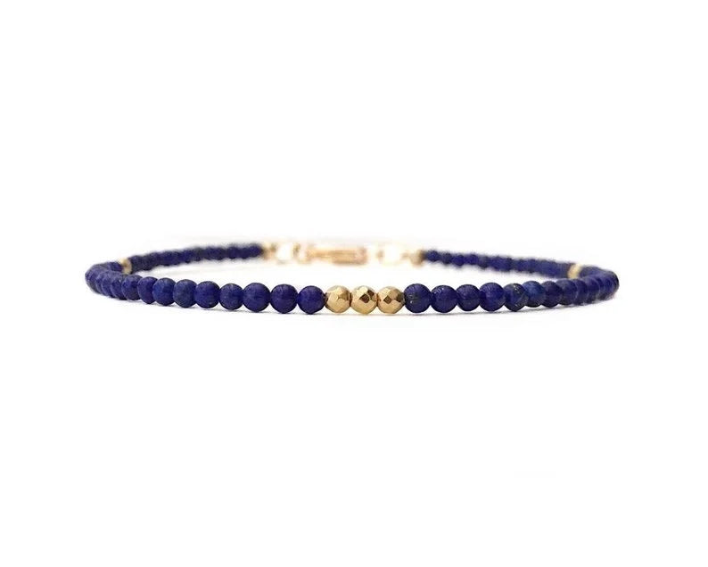 Lapis Bracelet Men Hematite Stone Bead