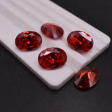 15.0Ct Oval Cut Orange Red Ruby Gemstone