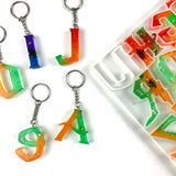 26 Alphabet Epoxy Resin Mold Letters Keychains Silicone Mould DIY