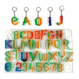26 Alphabet Epoxy Resin Mold Letters Keychains Silicone Mould DIY