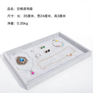 Large Velvet Jewelry Storage Tray Display Box