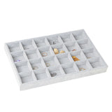 Large Velvet Jewelry Storage Tray Display Box